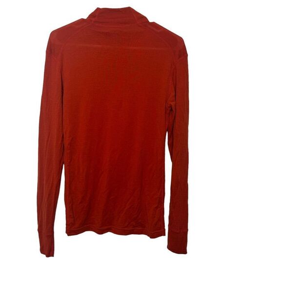 Ibex woolies 150 weight 1/4 zip 100% wool baselayer orange Size Large - Picture 2 of 4